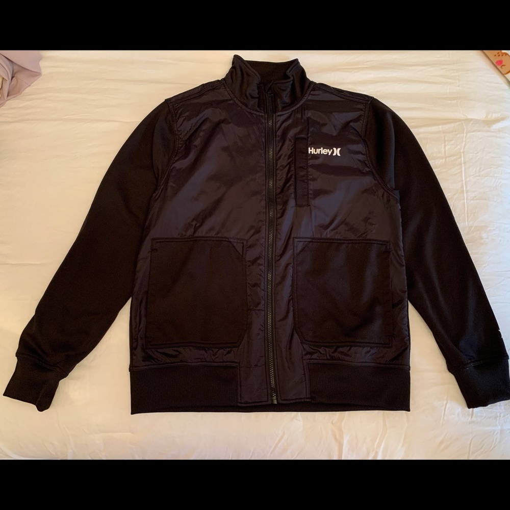 Mens Black Hurley ZIP Up
